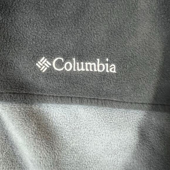 Columbia Granite Mountain Fleece Jacket Gray Black Medium Zip Up - Picture 3 of 8